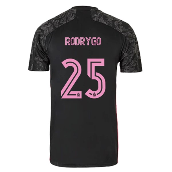 Camiseta Real Madrid 3ª NO.25 Rodrygo 2020-2021 Negro